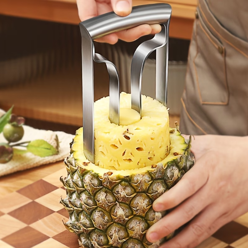 Kitchen Gadgets Vegetable Cutter - ที่ปอกสับปะรด ที่คว้านสับปะรด ที่หั่นสับปะรด สแตนเลส ที่ตัดผลไม้ ที่ปอกผลไม้