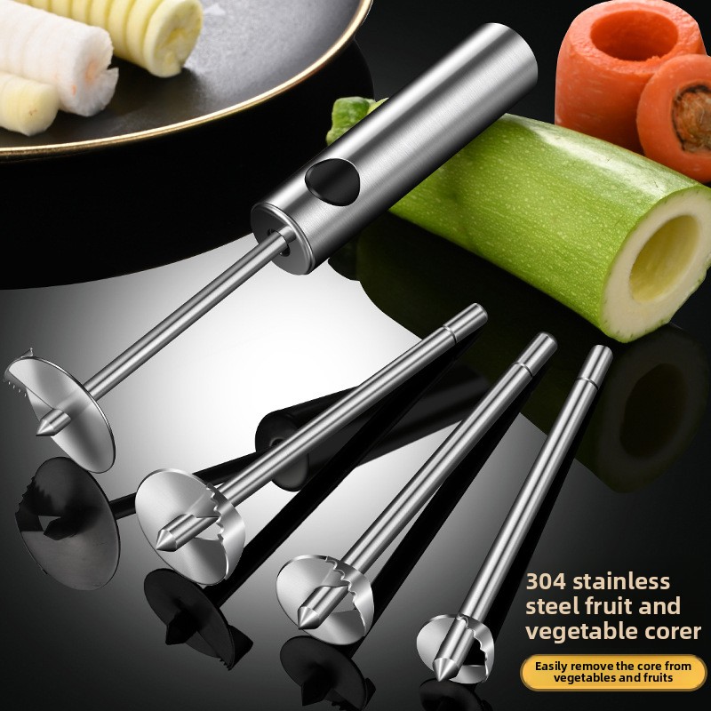 Kitchen Gadgets Vegetable Cutter - ชุดอุปกรณ์ครัว 1 ชุด เครื่องเจาะผัก เครื่องคว้าน เครื่องทำผักเกลียว