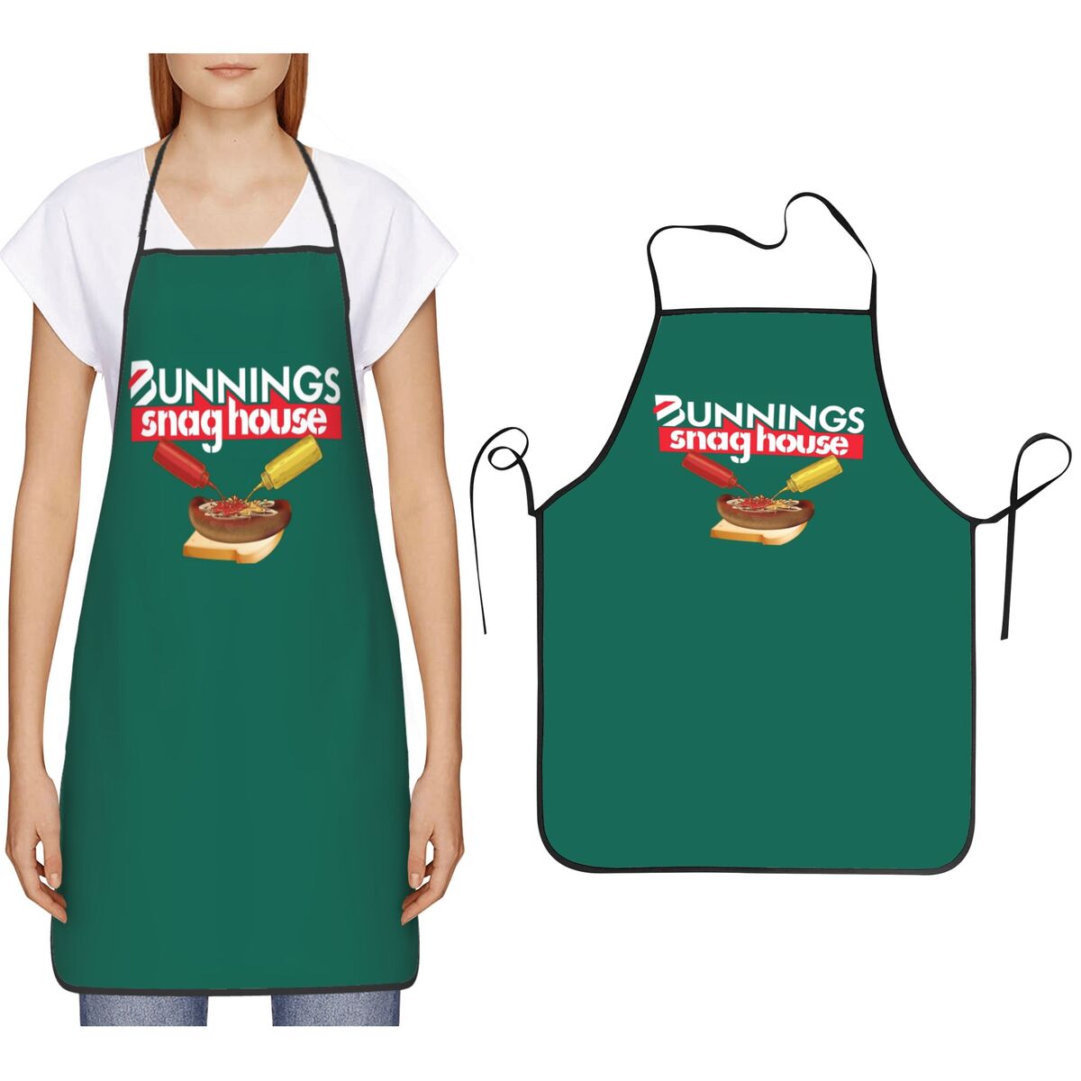 Kitchen Gadgets For Women - ผ้ากันเปื้อน Bunnings Snaghouse สำหรับเชฟ ทำอาหาร อบขนม
