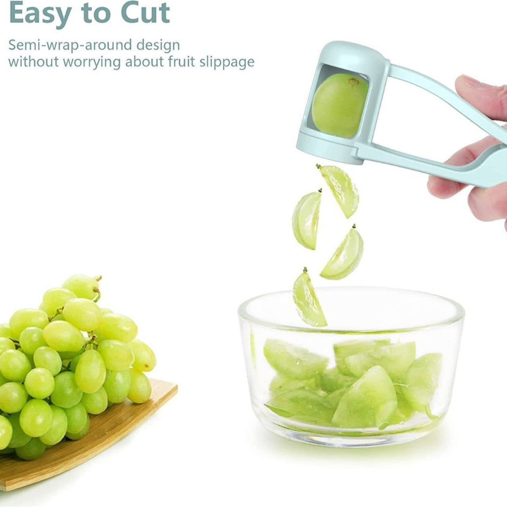 Kitchen Gadgets For Kids - ที่แยกเมล็ดมะเขือเทศเชอร์รี่ ที่หั่นผลไม้แบบปลอดภัย อุปกรณ์ครัวใช้งานได้จริงสำหรับเด็ก ใช้ทำสลัดผลไม้และของว่างประจำวัน