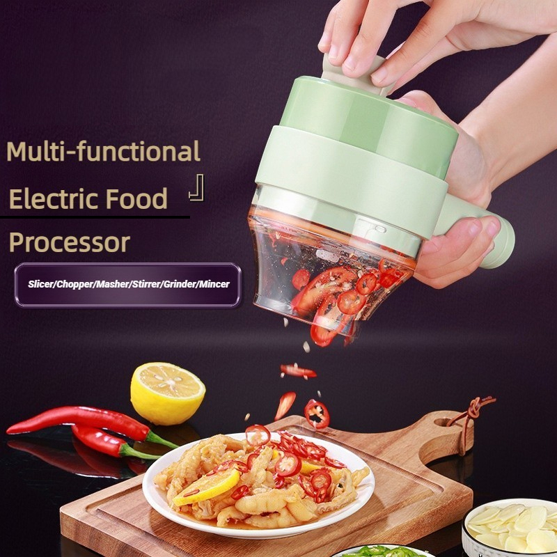 Kitchen Gadgets Sale - ไร้สายไฟฟ้าโปรเซสเซอร์อาหารเครื่องตัดผักเครื่องตัดผลไม้กระเทียม Masher Mincer Handheld Stirrer ครัวอุปกรณ์ทําอาหาร
