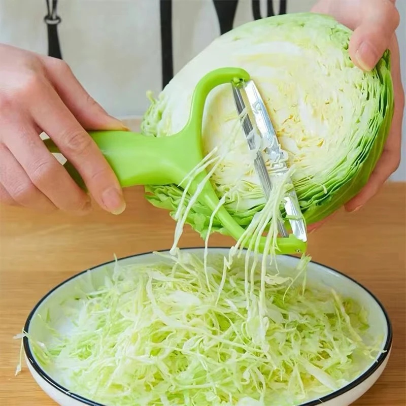 Mandoline Slicer - เครื่องตัดผักอเนกประสงค์ ที่หั่นกะหล่ำปลี ที่ขูด ที่ปอกผลไม้ มีดปอกมันฝรั่ง ที่ขูดมันฝรั่ง