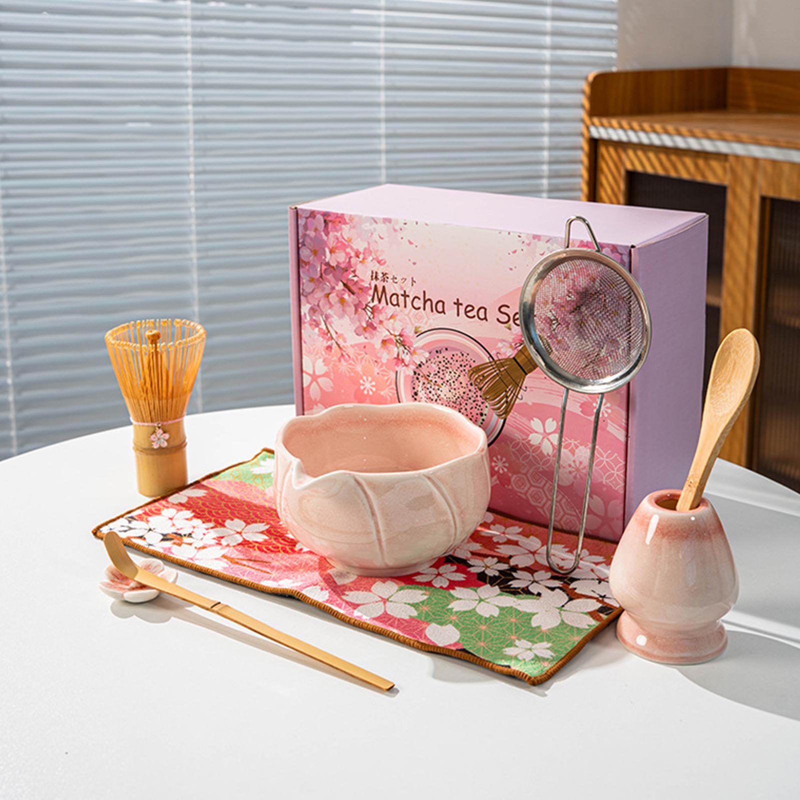 Kitchen Gadgets For Women - ชุดน้ำชาพร้อมที่ตีชา ช้อนเซรามิก อุปกรณ์ครัว ชุดน้ำชาพิธีกรรมพร้อมถ้วย สำหรับผู้เริ่มต้น ผู้รักชา