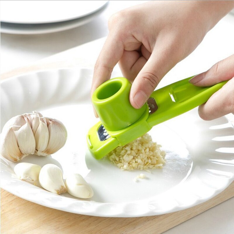 Kitchen Gadgets Cool - เครื่องบดกระเทียมขนาดเล็ก1แพ็คเครื่องบดกระเทียมในครัวเครื่องบดกระเทียมสุดสร้างสรรค์เครื่องบดกระเทียมด้วยมืออุปกรณ์ในครัวสีเขียว