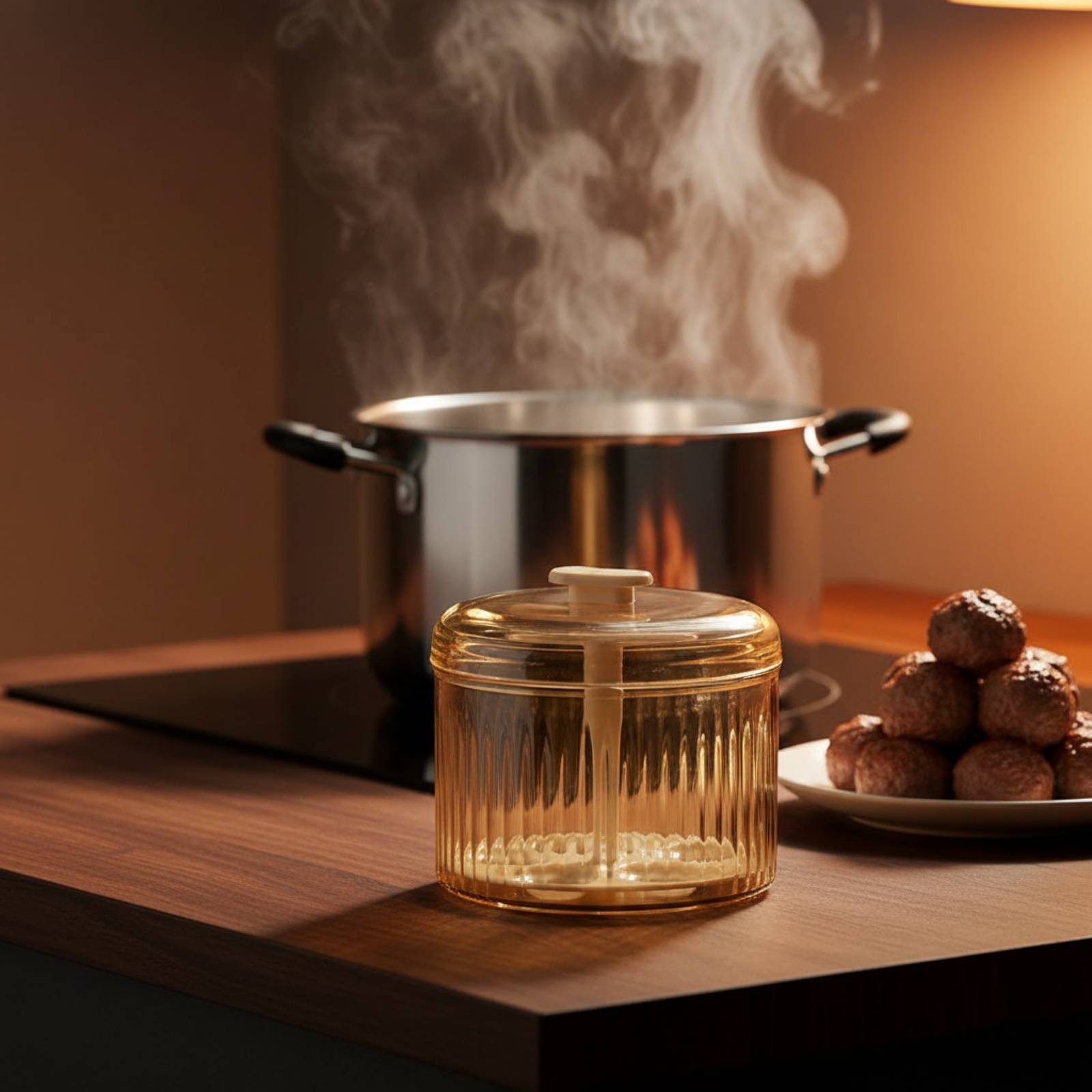 Kitchen Gadgets Save Time - เครื่องกดทำลูกชิ้นแบบกดมือ ทำได้ 5 ชิ้นพร้อมกัน เครื่องกดทรงกลมสำหรับอาหารทะเล อุปกรณ์ทำลูกชิ้น
