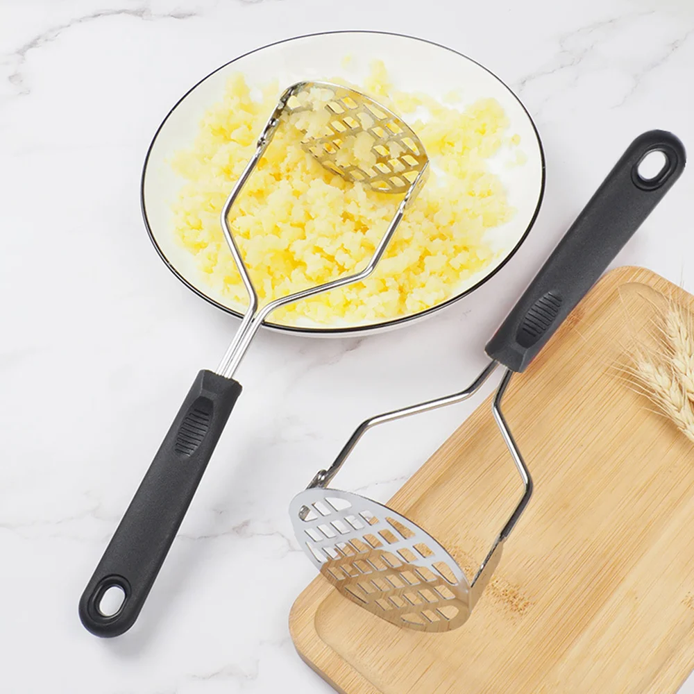 Kitchen Gadgets For Kids - เครื่องบดมันฝรั่งสแตนเลสแบบใช้มือ บดผลไม้ ผัก บดอาหารสำหรับเด็ก อุปกรณ์เสริมในครัว