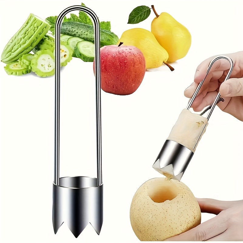 Kitchen Gadgets Website - เครื่องมือเอาแกนผลไม้และผักสแตนเลส อุปกรณ์กำจัดเมล็ดพริกหยวก เครื่องมือคว้านแกนแอปเปิลและลูกแพร์ อุปกรณ์ครัว