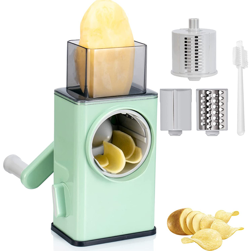 Mandoline Slicer - LMETJMA โรตารี่ใหม่ Vegatble ขูด Mandoline Slicer