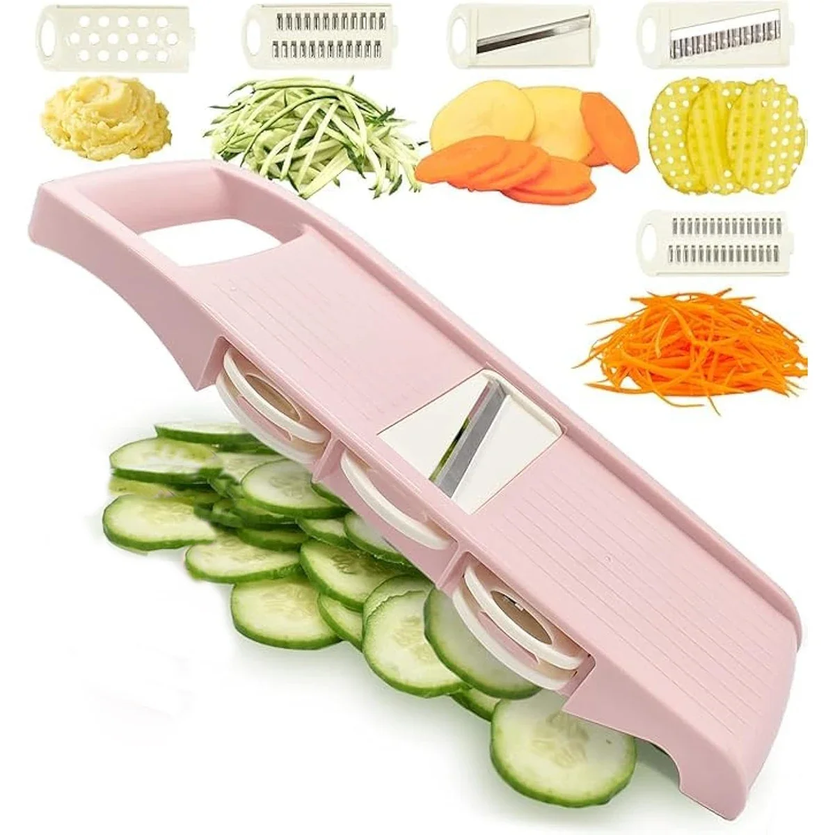 Mandoline Slicer - 5 in 1 Mandoline Slicer สําหรับห้องครัวเครื่องตัดผัก