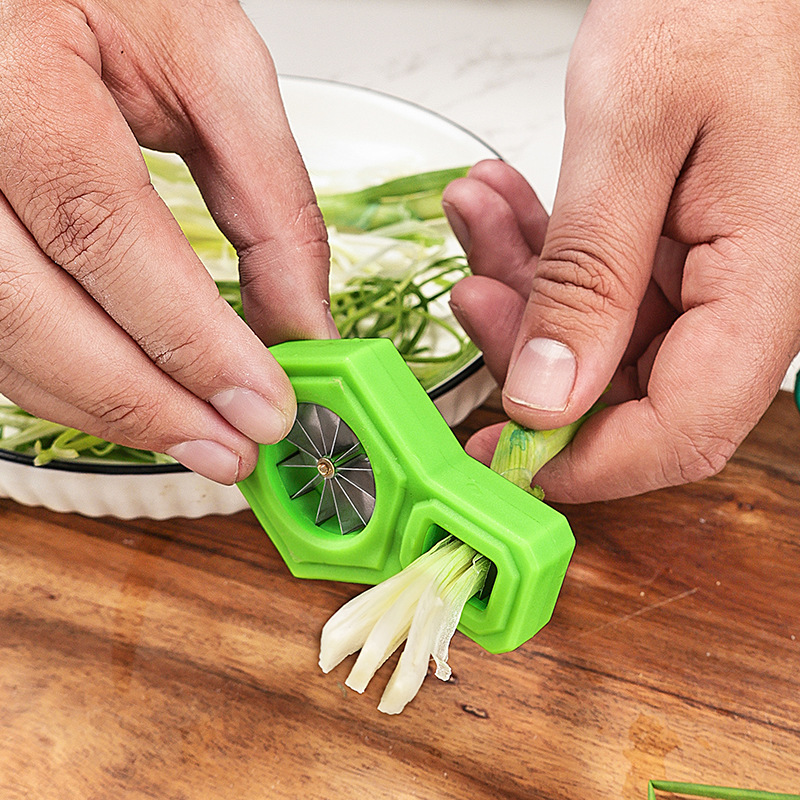 1PC สีเขียวเครื่องตัดหัวหอมตัด - Kitchen Gadgets Drawing บทวิจารณ์และราคา