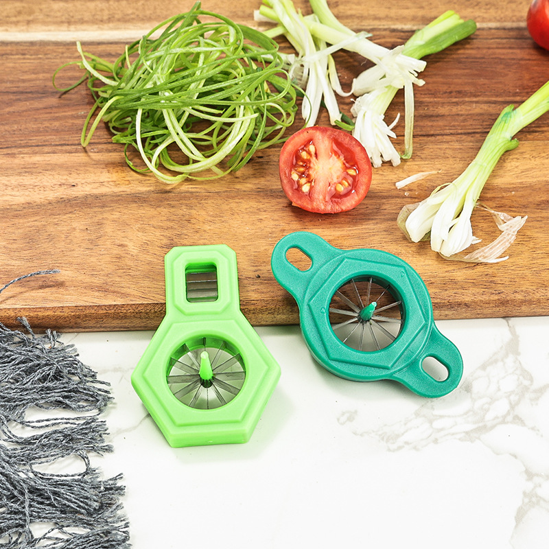 1PC สีเขียวเครื่องตัดหัวหอมตัด - Kitchen Gadgets Drawing บทวิจารณ์และราคา