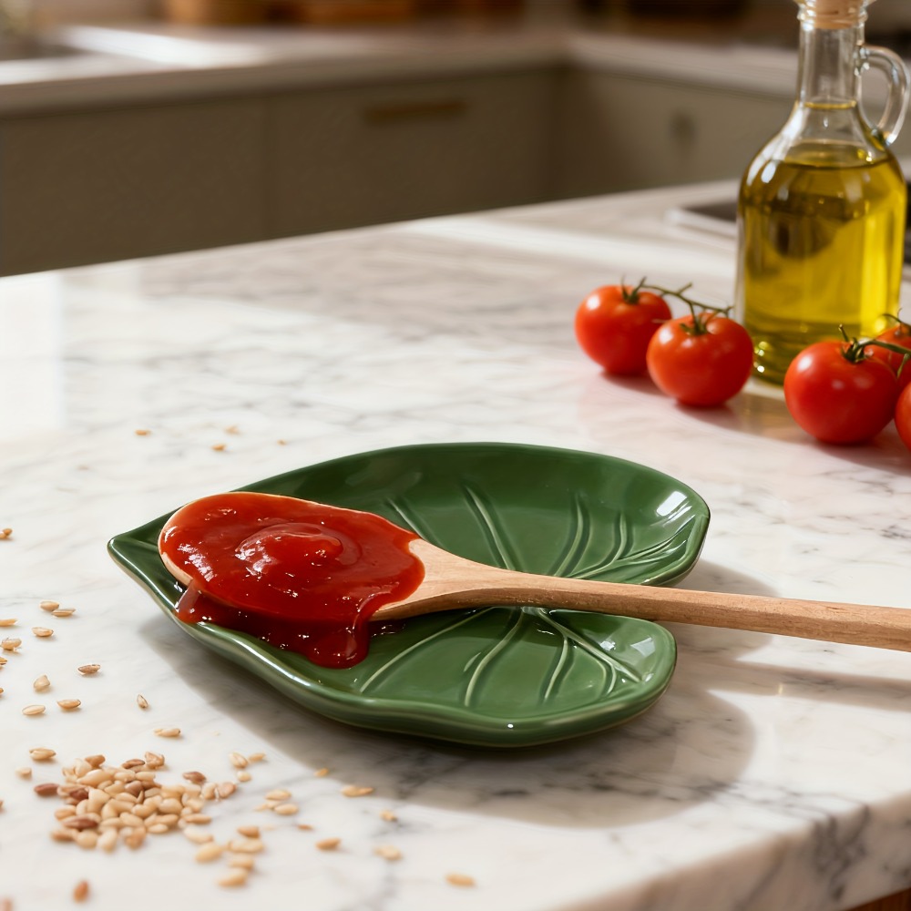 ที่วางช้อนเซรามิกรูปใบไม้ ทนคว - Kitchen Gadgets For Gifts บทวิจารณ์และราคา