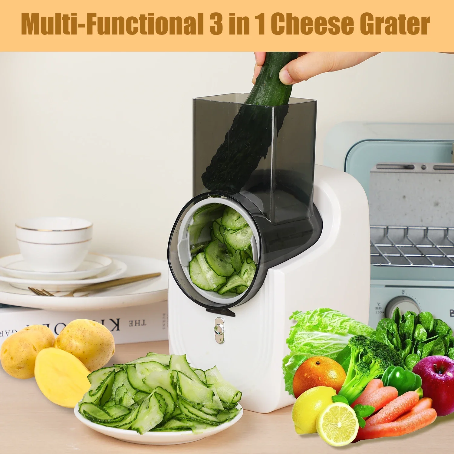 เครื่องขูดชีสไฟฟ้า เครื่องหั่น - Mandoline Slicer บทวิจารณ์และราคา