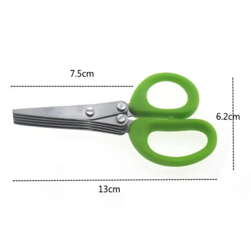 กรรไกรตัดสมุนไพร 5 ใบมีด สแตนเ - Kitchen Gadgets Save Time บทวิจารณ์และราคา