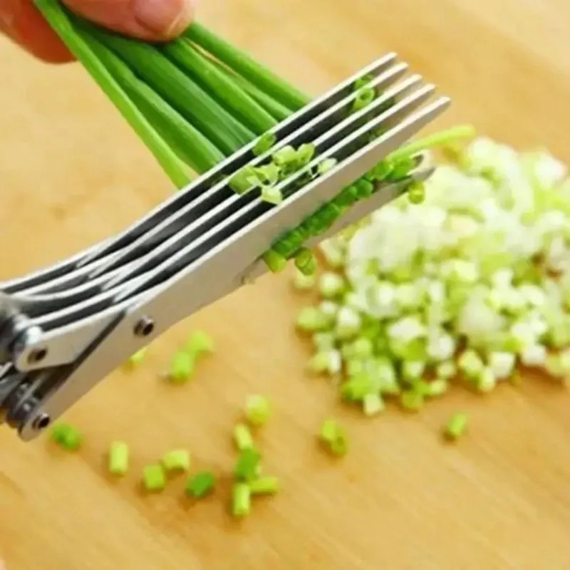 กรรไกรตัดสมุนไพร 5 ใบมีด สแตนเ - Kitchen Gadgets Save Time บทวิจารณ์และราคา