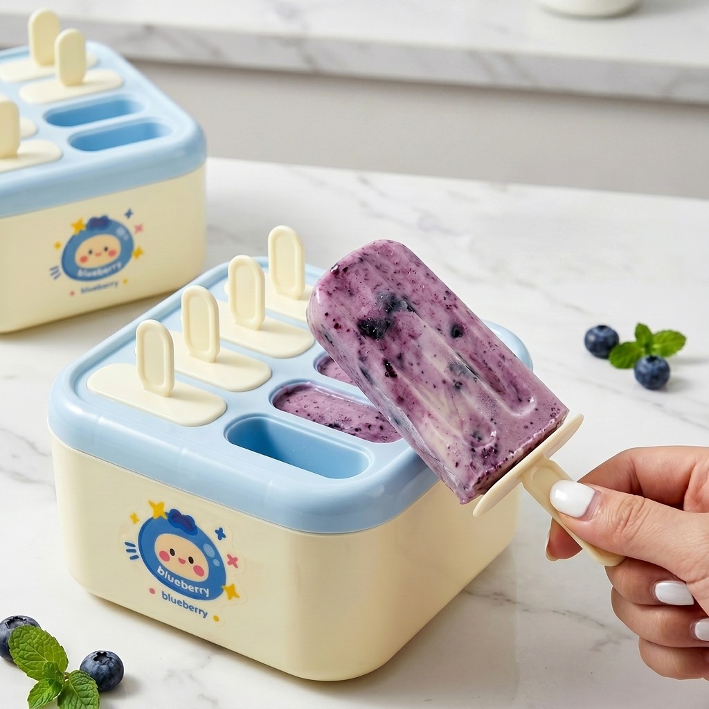 แม่พิมพ์ไอศกรีมพลาสติกพร้อมฝาป - Kitchen Gadgets For Kids บทวิจารณ์และราคา