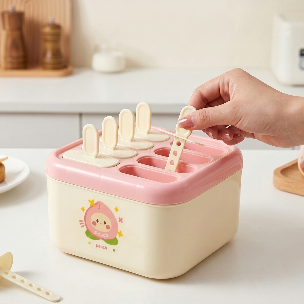 แม่พิมพ์ไอศกรีมพลาสติกพร้อมฝาป - Kitchen Gadgets For Kids บทวิจารณ์และราคา