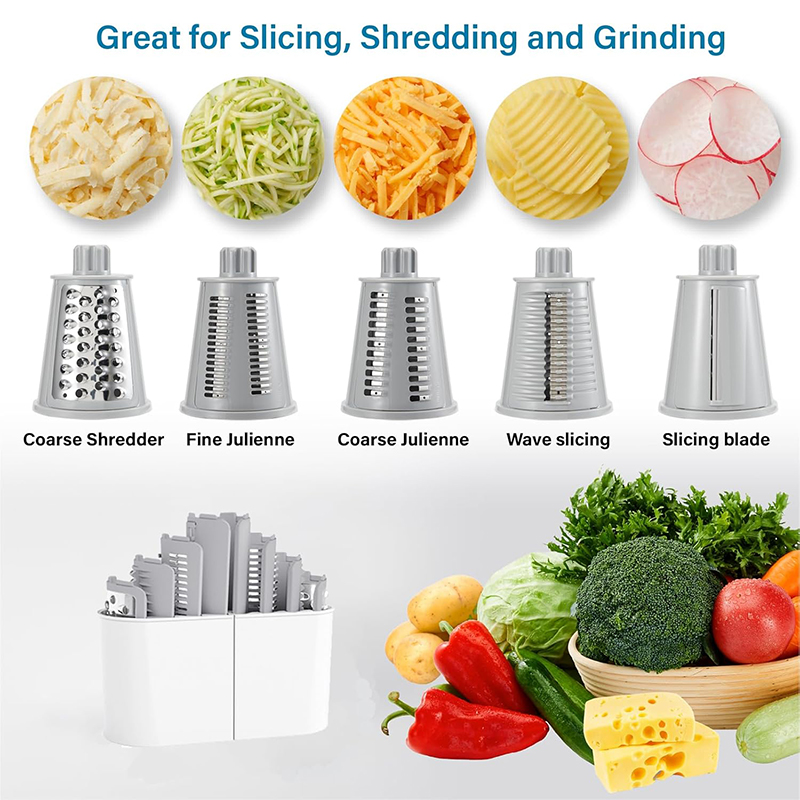 LMETJMA 5 in 1 โรตารี่เครื่องข - Mandoline Slicer บทวิจารณ์และราคา
