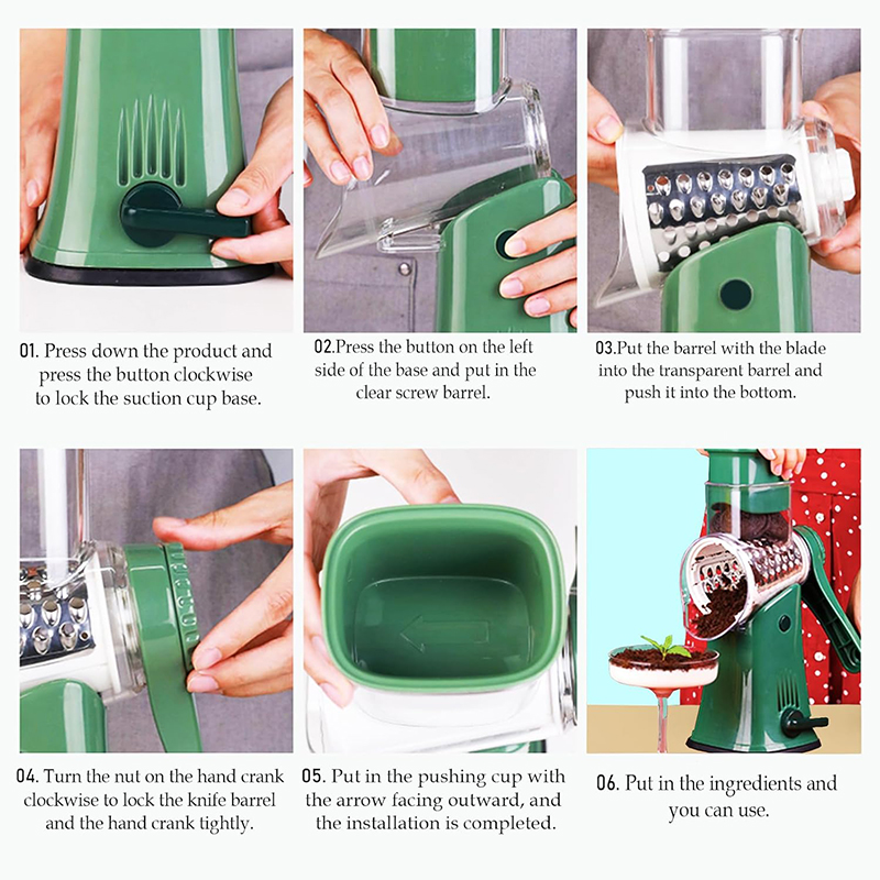 LMETJMA 5 in 1 โรตารี่เครื่องข - Mandoline Slicer บทวิจารณ์และราคา