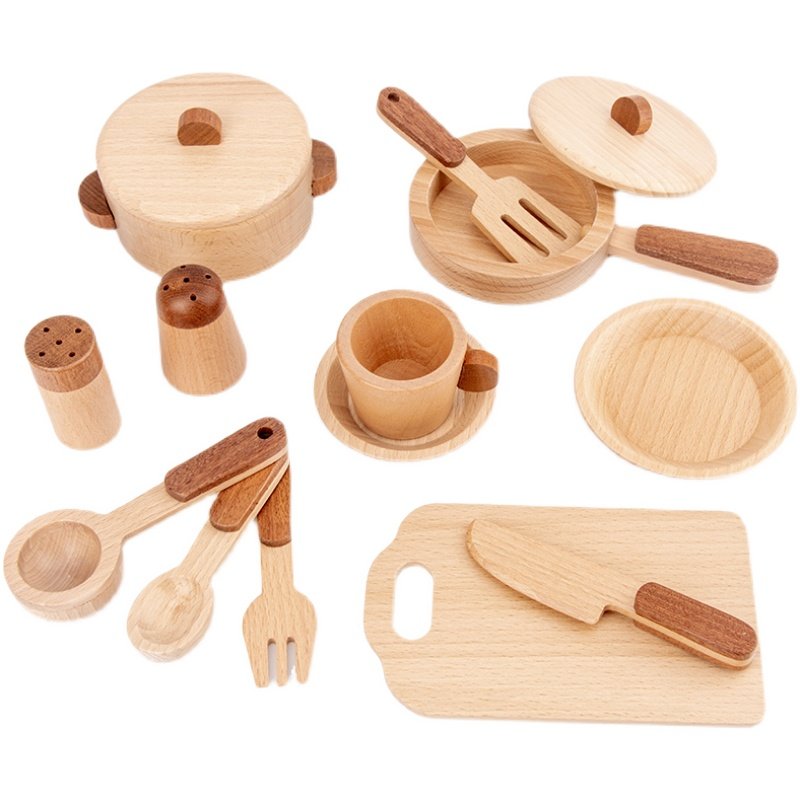 ชุดครัวไม้บีชสำหรับเด็กของเล่น - Kitchen Gadgets For Kids บทวิจารณ์และราคา