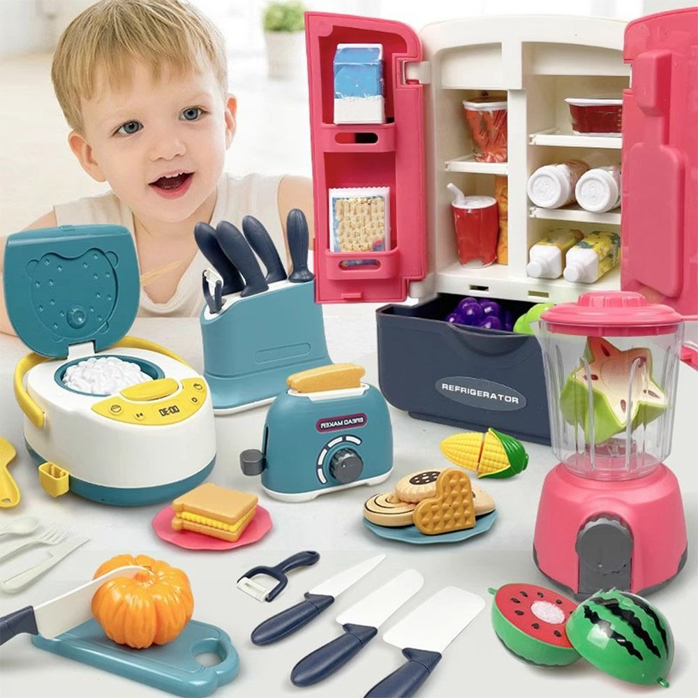 หลากสีเด็กทำอาหารเพลย์เซ็ตเตาแ - Kitchen Gadgets For Kids บทวิจารณ์และราคา