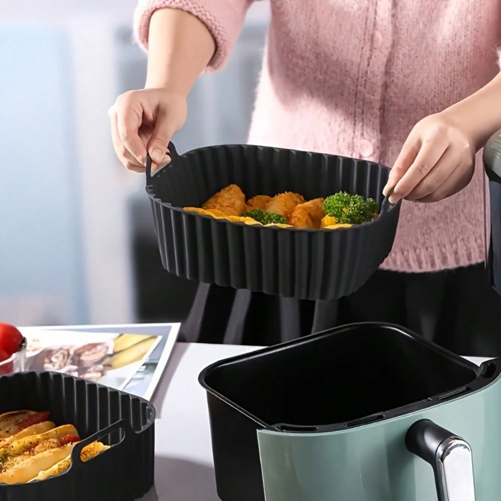 แผ่นรองซิลิโคนสำหรับหม้อทอดไร้ - Kitchen Gadgets Website บทวิจารณ์และราคา