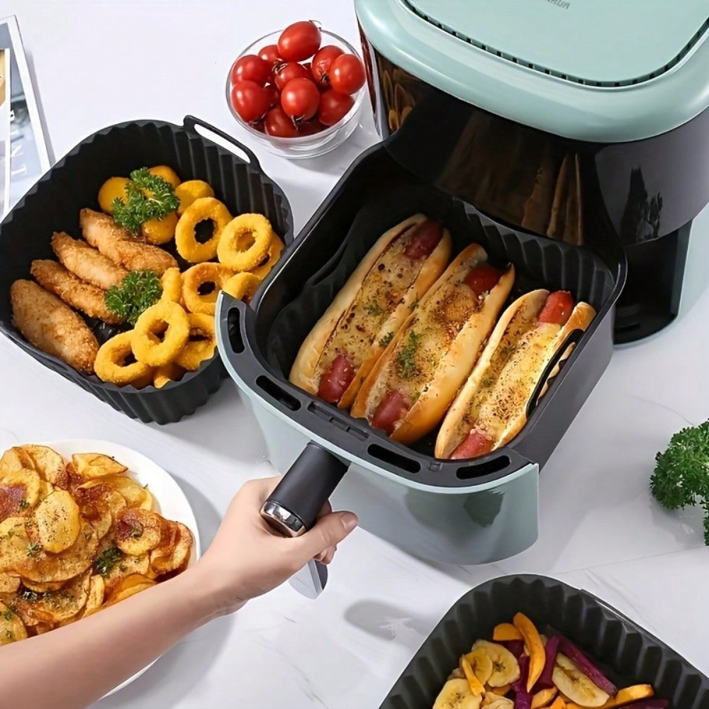 แผ่นรองซิลิโคนสำหรับหม้อทอดไร้ - Kitchen Gadgets Website บทวิจารณ์และราคา