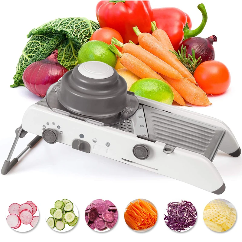 เครื่องหั่นมันฝรั่งสเตนเลสสตีล - Mandoline Slicer บทวิจารณ์และราคา
