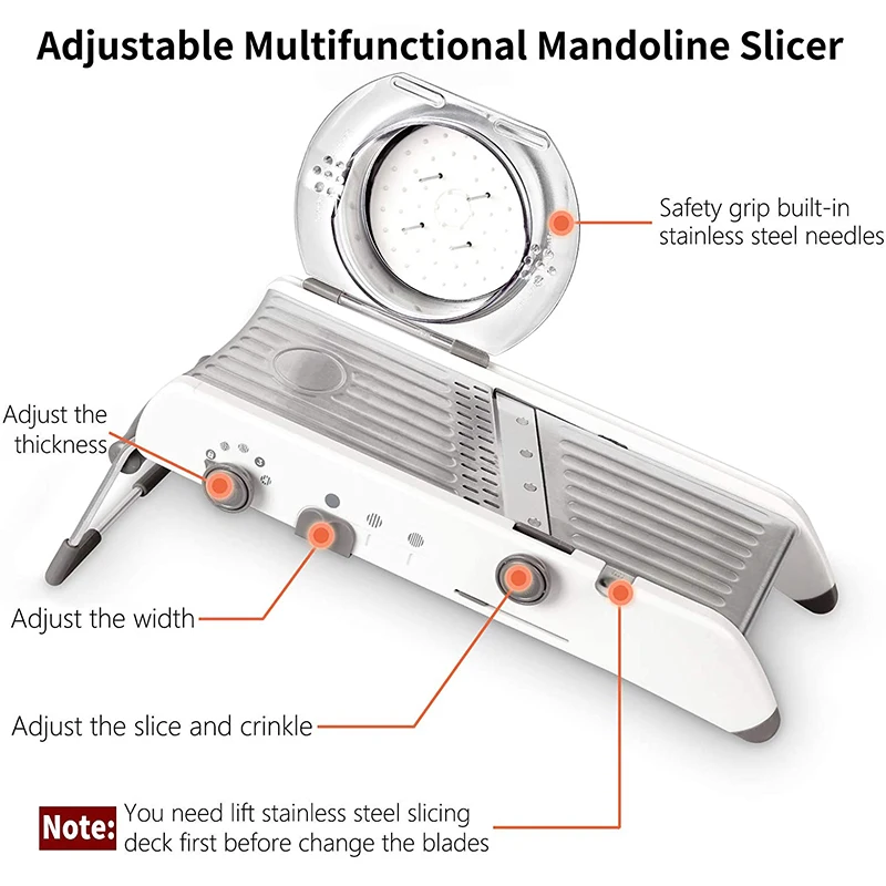เครื่องหั่นมันฝรั่งสเตนเลสสตีล - Mandoline Slicer บทวิจารณ์และราคา