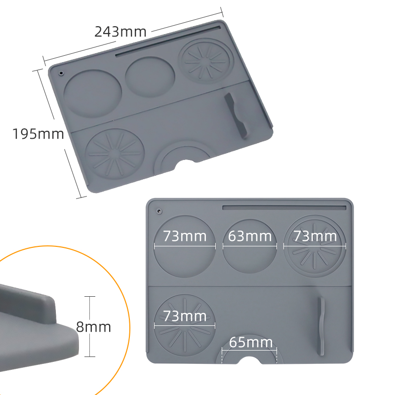 กาแฟ Tamper Mat Espresso Porta - Kitchen Gadgets Website บทวิจารณ์และราคา